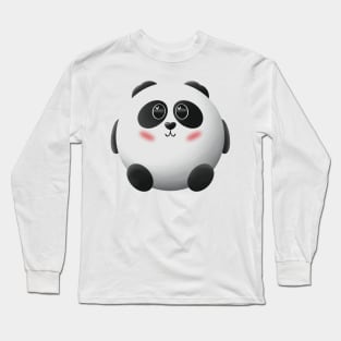 Cute Chubby Panda Long Sleeve T-Shirt